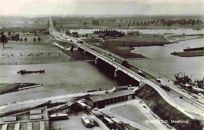 ROERMOND Limburg NL Maasbrug Fliegeraufnahme