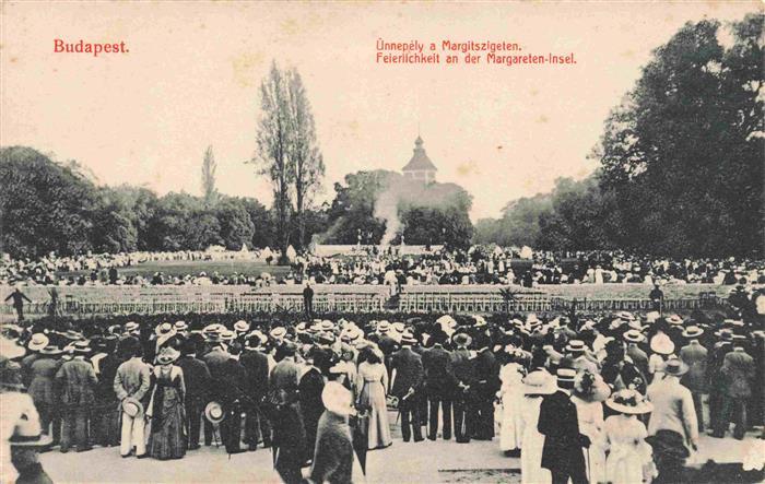 BUDAPEST HU Feierlichkeiten an der Margareten Insel