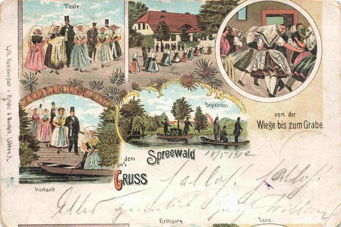 SPREEWALD Region Taufe Hochzeit Begraebnis Tanz
