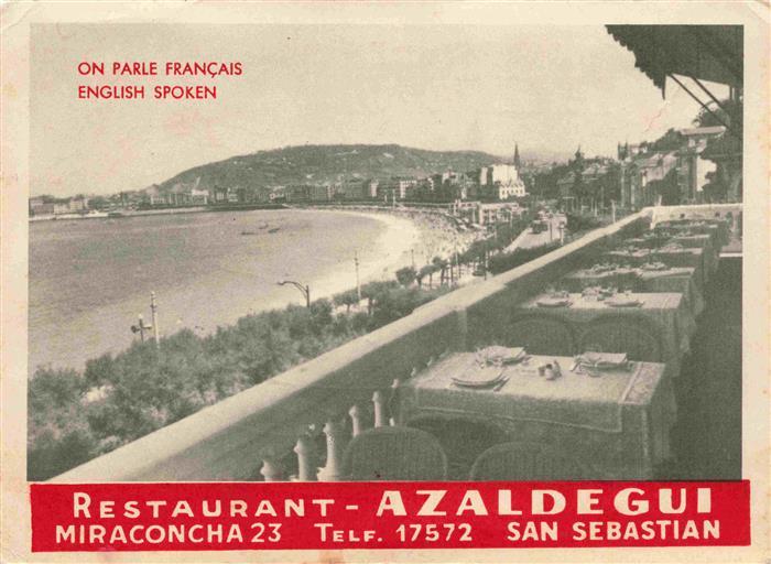 SAN SEBASTIAN Saint-Sebastien Pais Vasco ES Restaurant Azaldegui Panorama