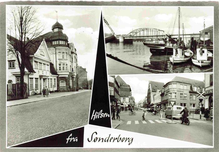 Sonderburg DK Restaurant Adalbert Hafen Bruecke Teilansichten