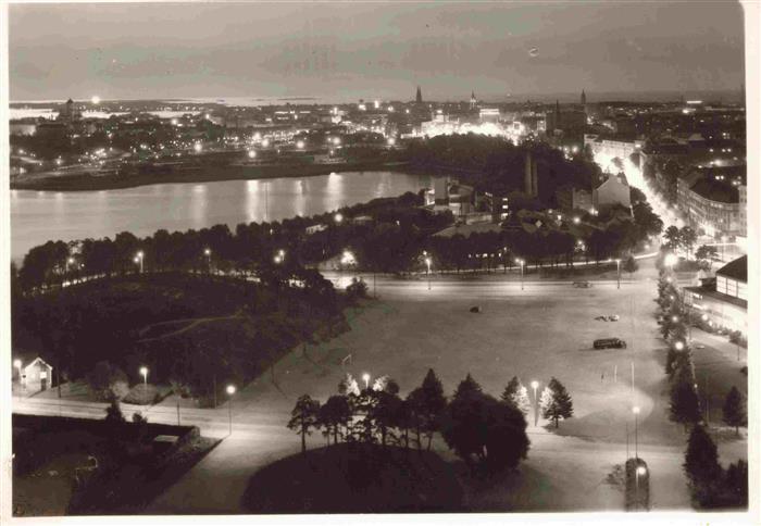 HELSINKI Helsingfors Suomi Panorama bei Nacht