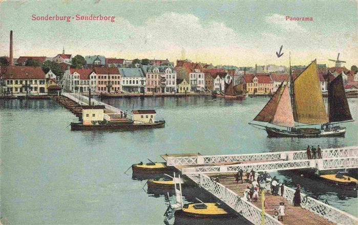 Sonderburg DK Panorama Hafen