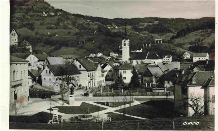 Cerkno LJUBLJANA Laibach Slovenia Ortsansicht mit Kirche