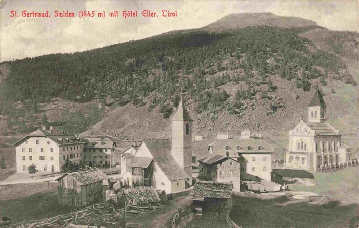 Sulden Solda Trentino-Alto-Adige IT St. Gertraud Kirche Hotel Eller