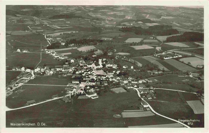 Waizenkirchen Innviertel Oberoesterreich AT Fliegeraufnahme