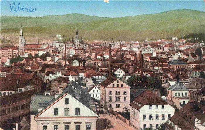 Reichenberg LIBEREC Boehmen CZ Stadtpanorama