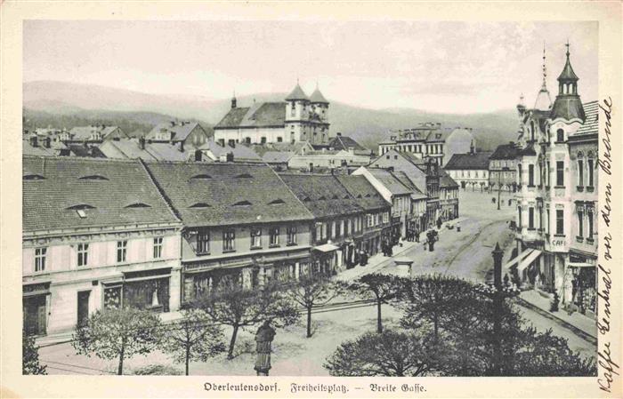 Oberleutensdorf Litvinov CZ Freiheitsplatz Breite Gasse