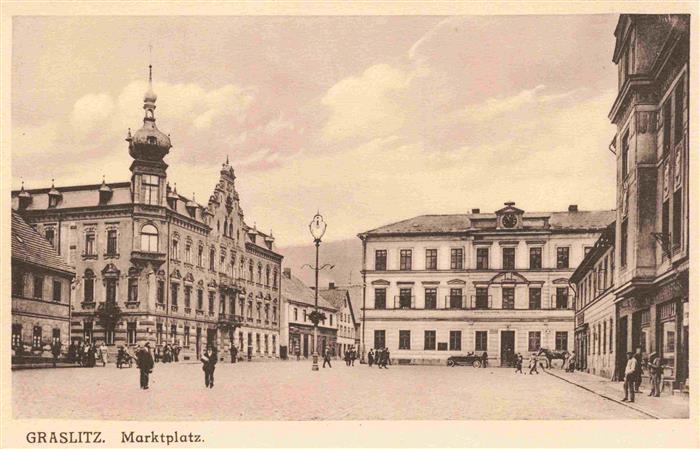 Graslitz Kraslice CZ Marktplatz