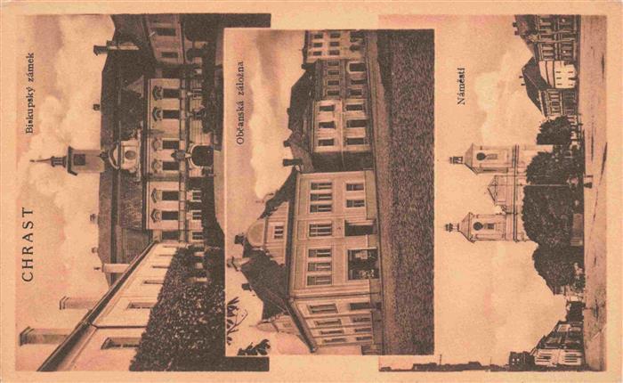 Chrast Chrudim Schumberg CZ Biskupaky zamek Obcanska zalozna Namesti