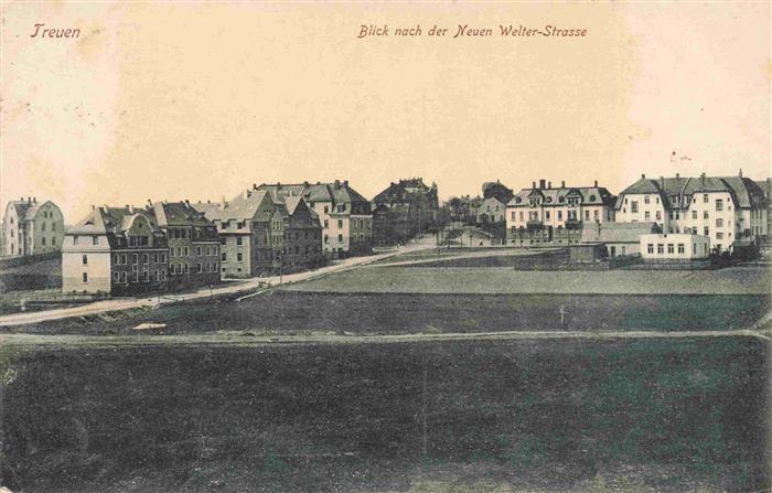 Treuen Vogtland Sachsen Blick nach der Neuen Welter Strasse