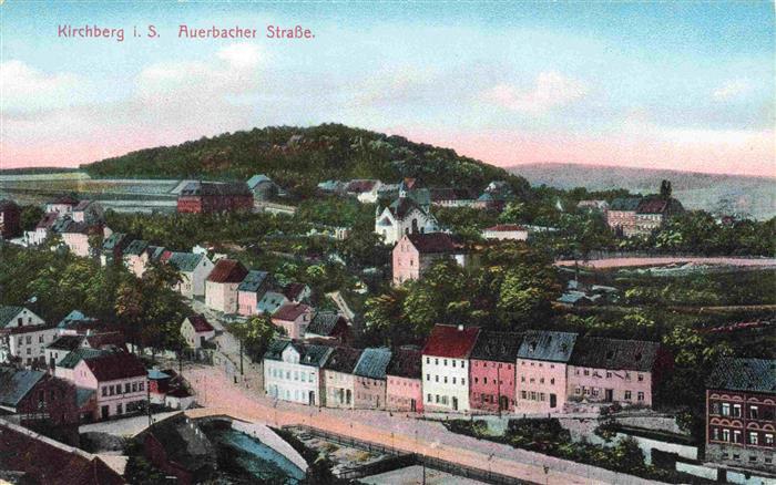 Kirchberg Sachsen Auerbacher Strasse Panorama
