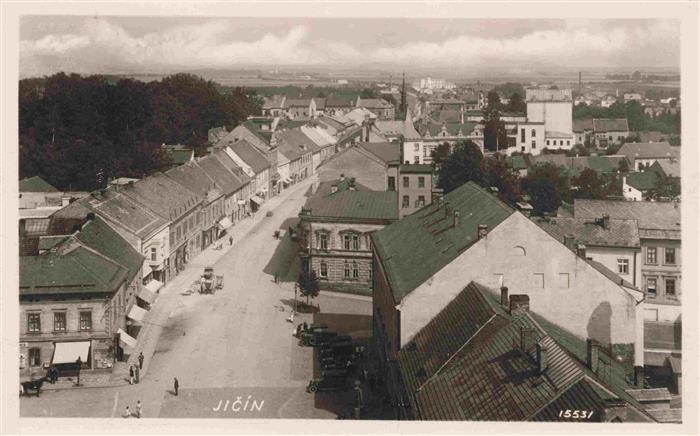 Jicin Jitschin Koeniggraetz CZ Hauptstrasse Stadtpanorama