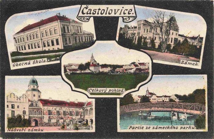 Castolovice Rychnov nad Kneznou Reichenau Nemocnice CZ Schule Schloss Panorama B