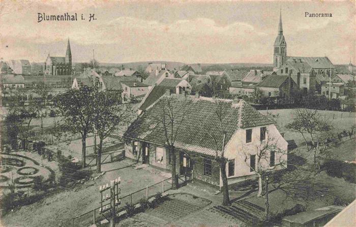 Blumenthal Hannover(alt) BREMEN Panorama Blick zur Kirche