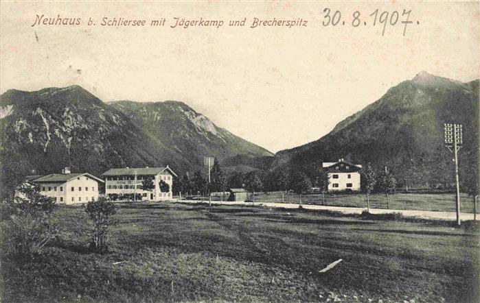 Neuhaus Schliersee Panorama Jaegerkamp Brecherspitz Alpen