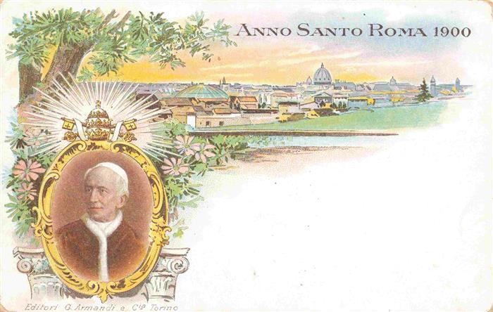 Rom  ROMA IT Anno Santo Roma 1900 Papst Kuenstlerkarte