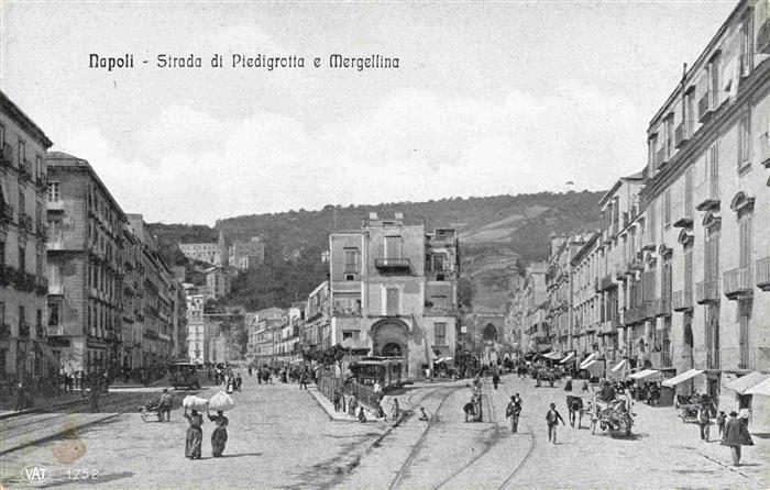 NAPOLI Neapel Naples IT Strada di Piedigrotta e Mergellina