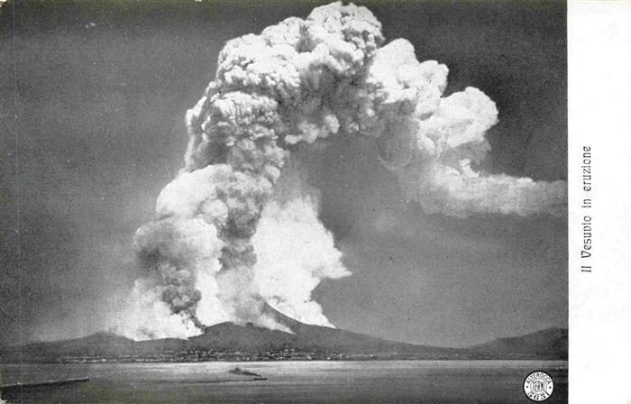 NAPOLI Neapel Naples IT Il Vesuvio in eruzione