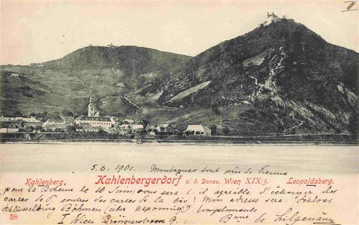 Kahlenbergerdorf Wien AT mit Kahlenberg und Leopoldsberg