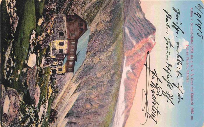 Arthur-von-Schmid-Huette Schladminger-Tauern Dachstein Steiermark AT mit Saeulec