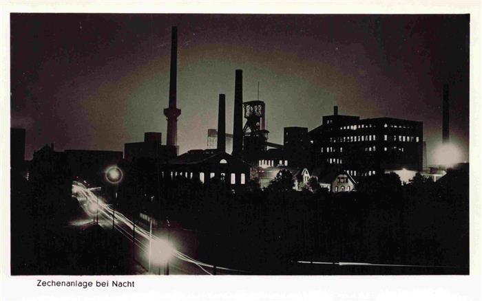 BOCHUM CITY Zechenanlage bei Nacht