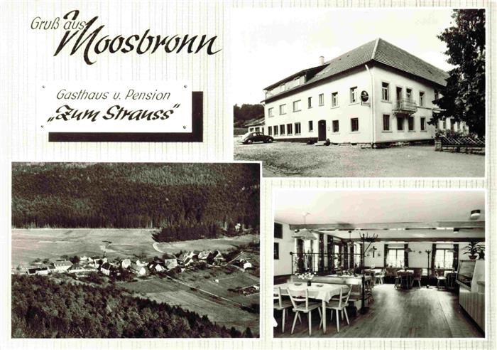 Moosbronn Gaggenau Gasthaus Pension Zum Strauss Panorama Gastraum