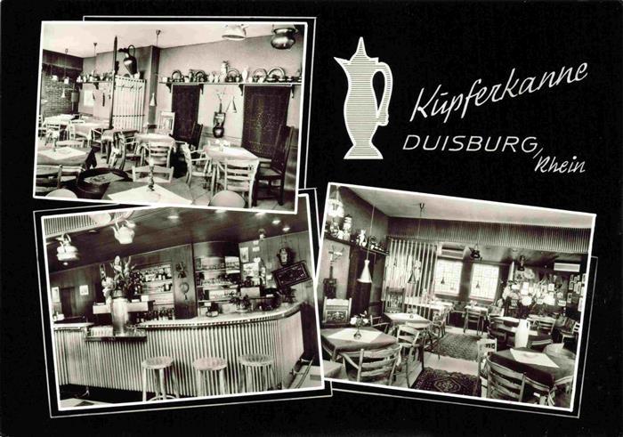 Duisburg  Ruhr Abendlokal Kupferkanne Gastraeume Bar