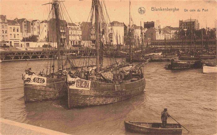 Blankenberghe BLANKENBERGE Belgie Un coin du port