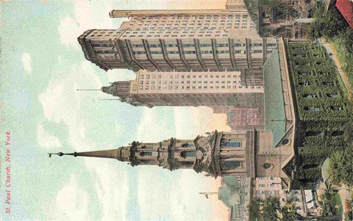 NEW YORK City USA St. Paul Church