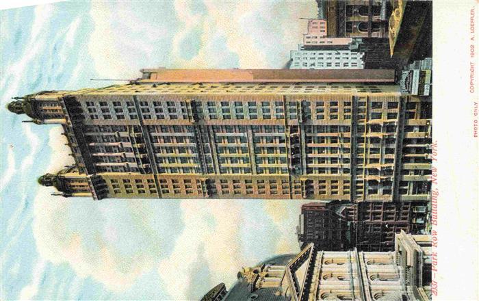 NEW YORK City USA Park Row Building