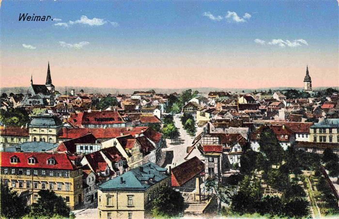 WEIMAR Thueringen Stadtpanorama