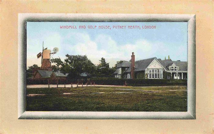LONDON UK Windmill and Golf House Bilderrahmen