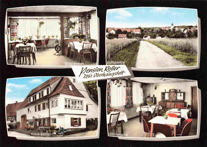 Oberhaugstett Neubulach BW Pension Haus Roller Gastraum Ortsansicht