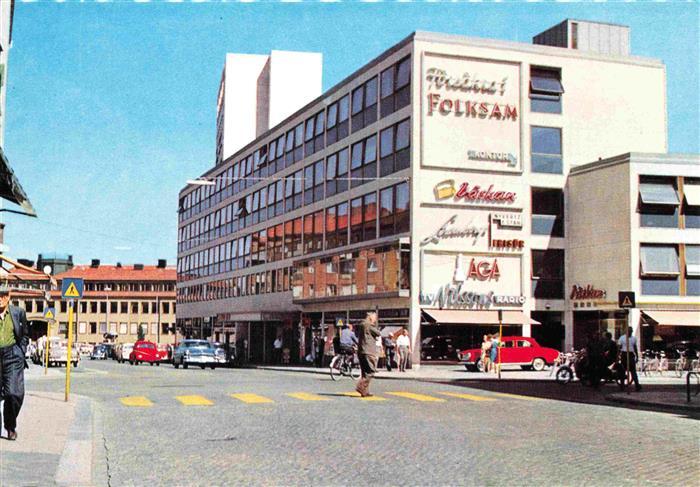 Vaesteras Sweden Smedjegatan med Folkets Hus