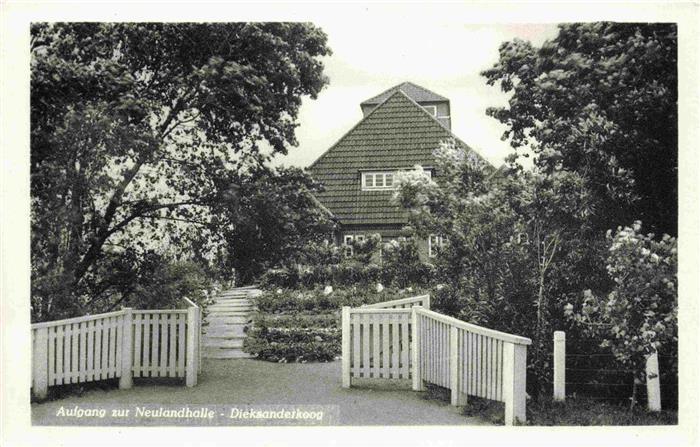 Dieksanderkoog Friedrichskoog Schleswig-Holstein Aufgang zur Neulandhalle