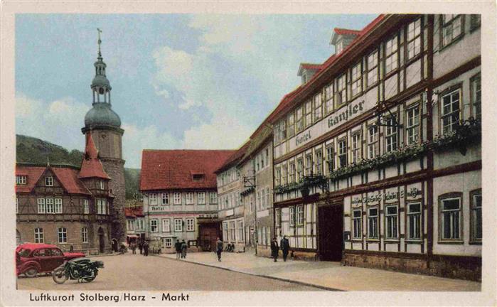 Stolberg Harz Markt Hotel Fachwerkhaus Stadtzentrum