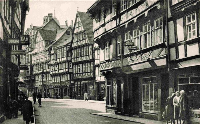Hann. Muenden Lange Strasse Altstadt Fachwerkhaeuser