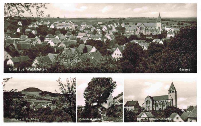 Waldstetten Wuerttemberg Ostalbkreis BW Panorama Blick vom Rechberg Reiterleskap