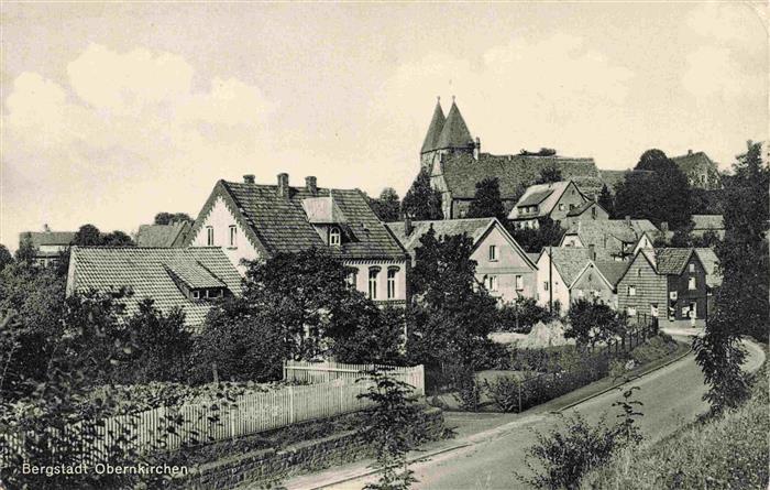 Obernkirchen Schaumburg Niedersachsen Teilansicht Bergstadt