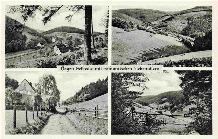 Selbecke Hagen NRW Teilansichten Landschaftspanorama Selbecketal
