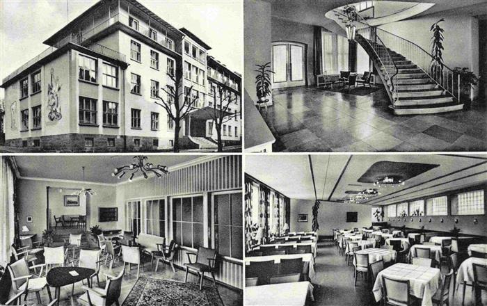 BAD KIssINGEN Kurheim Franken Halle Speisesaal Aufenthaltsraum
