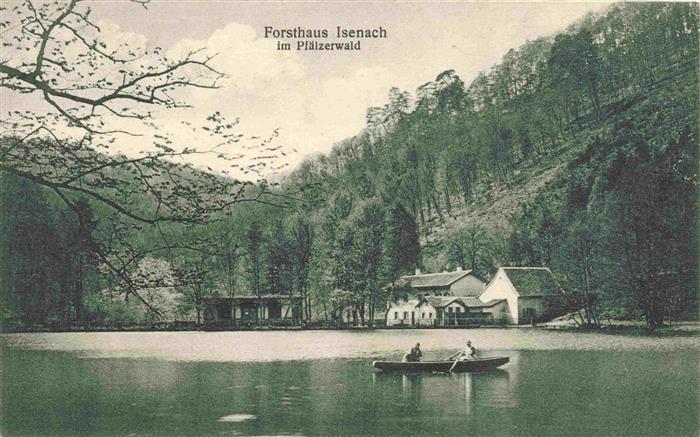 Isenach BAD DueRKHEIM Rheinland-Pfalz Forsthaus im Pfaelzerwald Teich