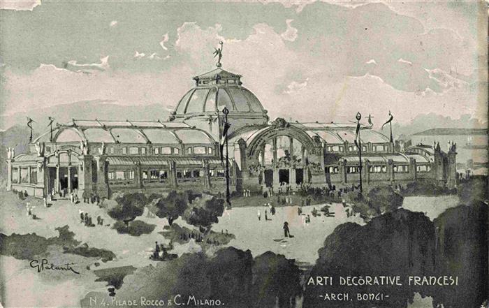 MILANO Mailand IT Esposizione di Milano 1906 Arti decorative francesi Cartolina