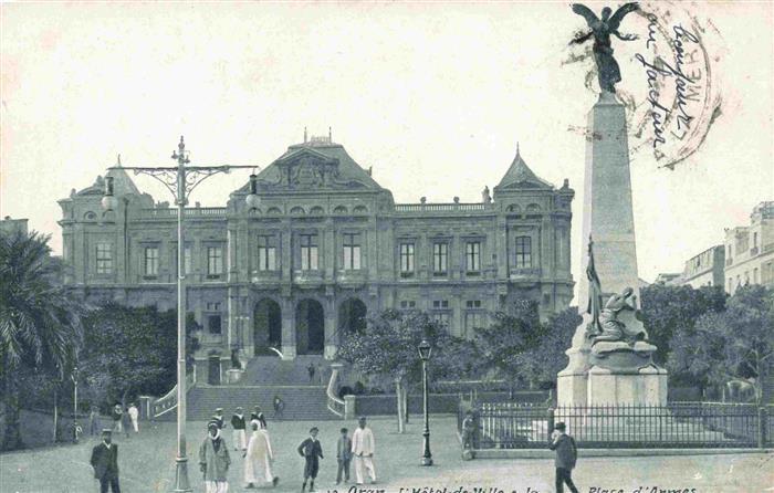 ORAN Algerie Hôtel de Ville Place d'Armes Monument