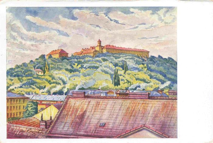 BRNO Bruenn CZ Spielberg Motiv Kuenstlerkarte