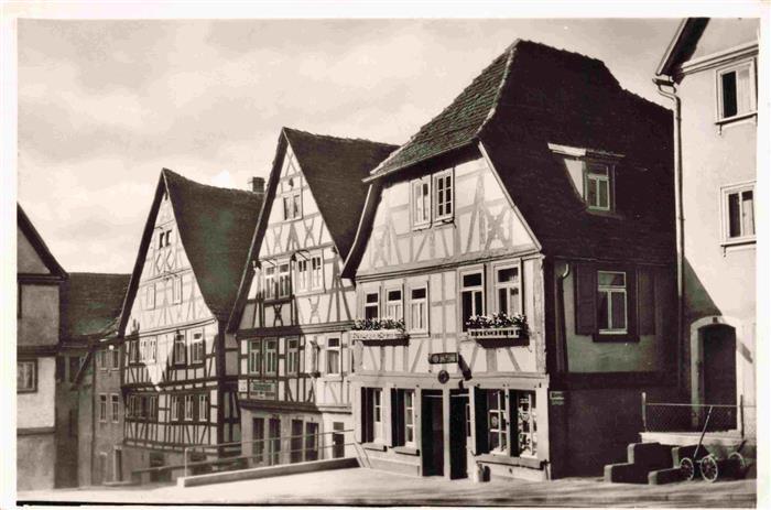 Buchen  Odenwald Motiv mit Fachwerkhaeusern