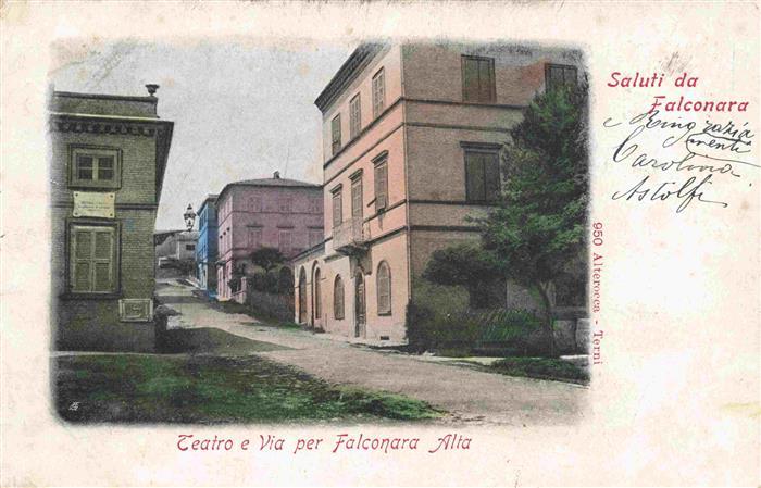 Falconara Marittima Marche IT Teatro e Via per Falconara Alta