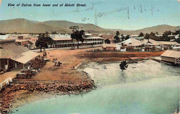 Cairns Australia View from lower end of Abbott Street