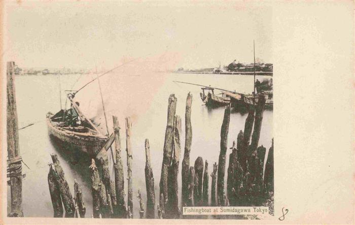 Tokyo Tokio JP Fishingboat at Sumidagawa